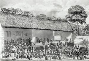 Festival religieux Adai à la cour du roi d